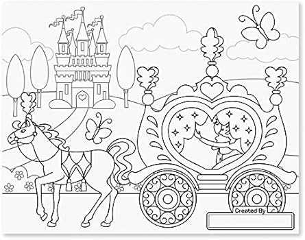 Melissa & Doug Jumbo 50-Page Kids' Coloring Pad Activity Book - Princess and Fairy | Amazon (US)