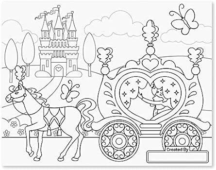 Melissa & Doug Jumbo 50-Page Kids' Coloring Pad Activity Book - Princess and Fairy | Amazon (US)