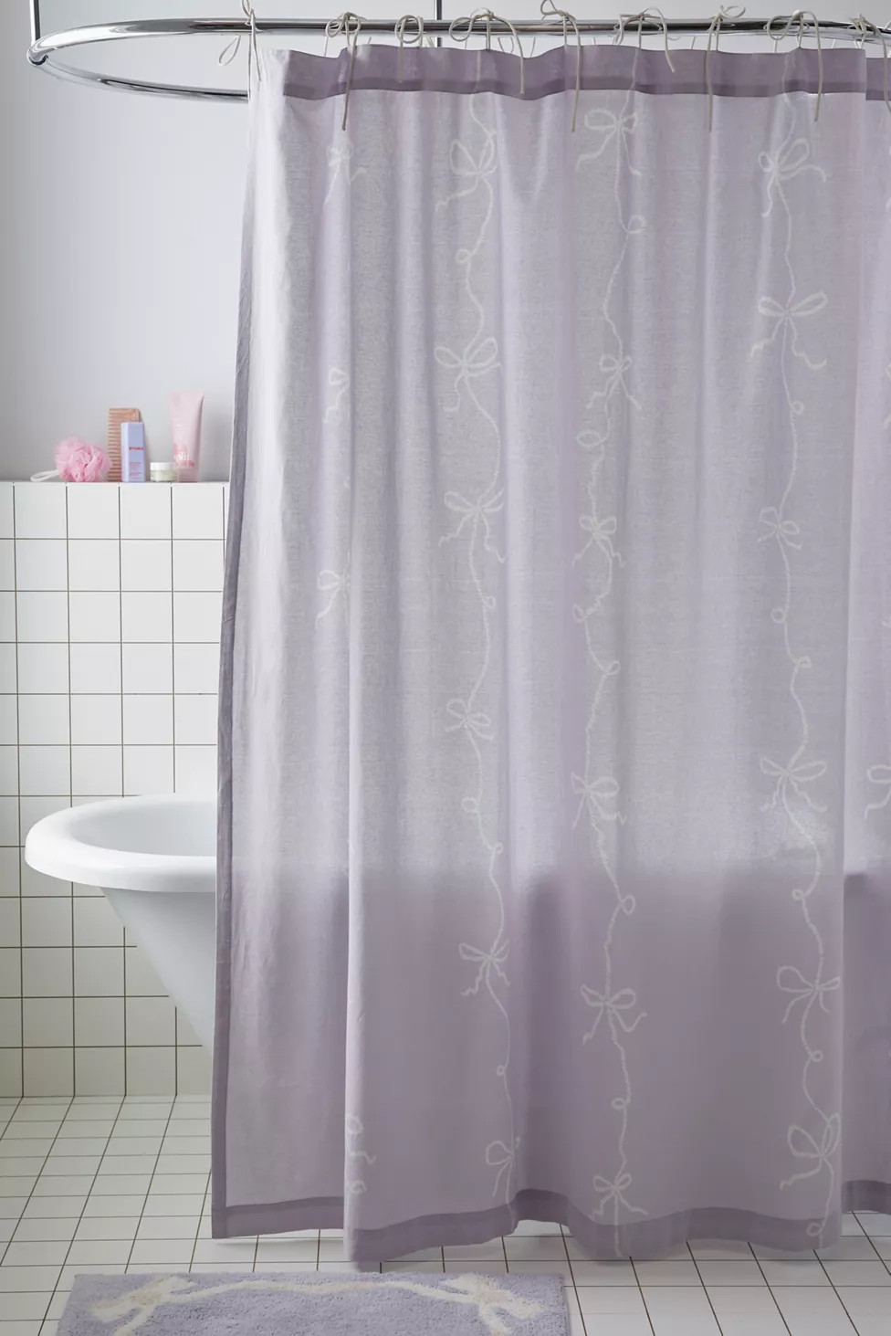 Lacey Bows Shower Curtain | Urban Outfitters (US and RoW)