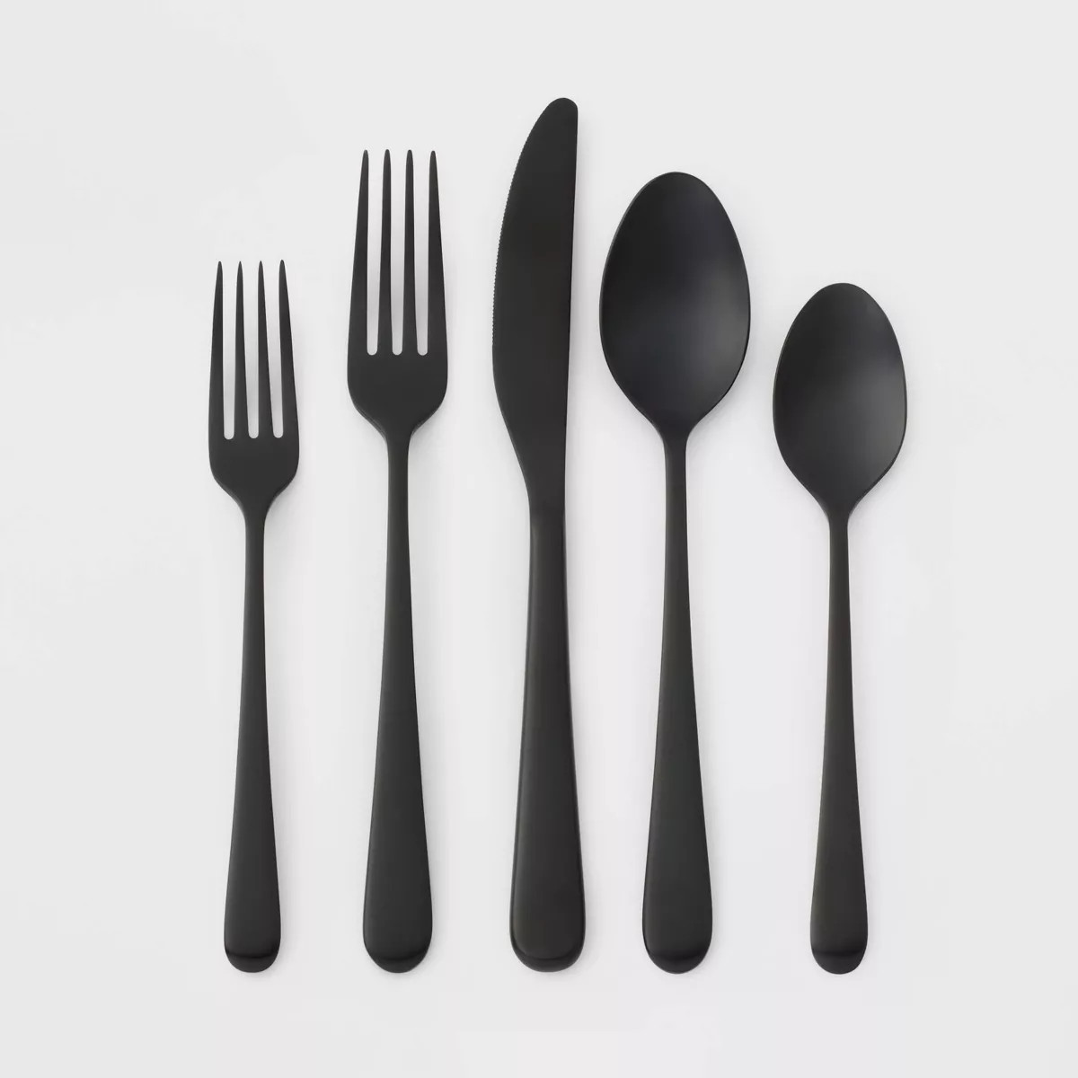 20pc Harrington Flatware Set Black - Threshold™ | Target