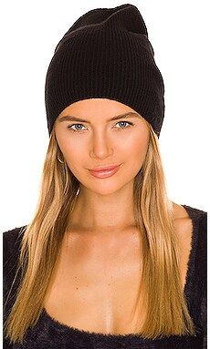 Weekend Stories Itzel Recycled Cashmere Beanie in Black from Revolve.com | Revolve Clothing (Global)