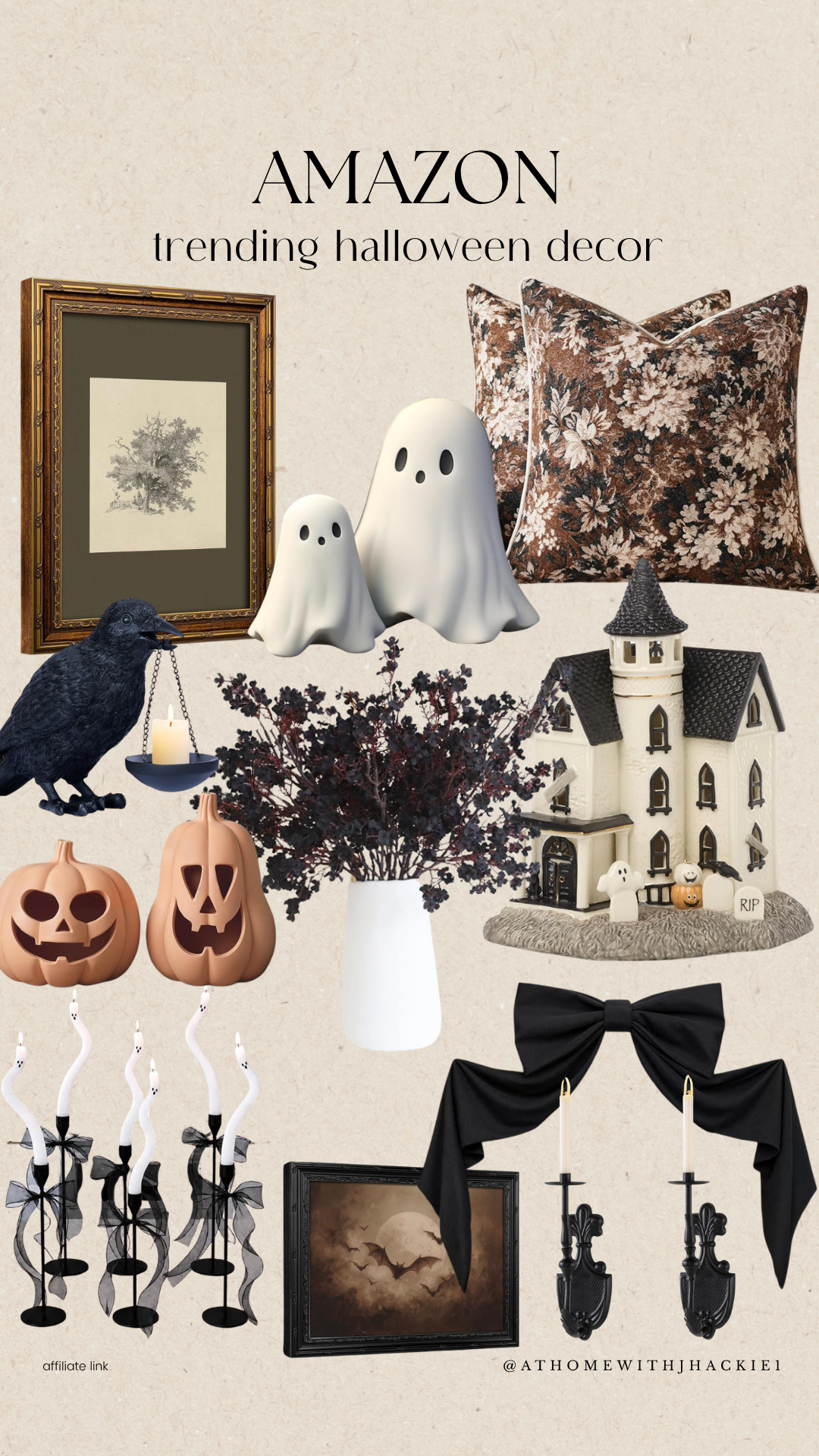 Amazon halloween decor, halloween home decor, spooky home decor, neutral halloween decor, classy halloween decor, vintage halloween, ghost decor, ceramic ghosts, haunted house decor, halloween throw pillows, gothic home decor, halloween wall art, raven decor, black floral stems, halloween candles, pumpkin decor, halloween centerpiece, moody home decor, elegant halloween decorating, amazon fall decor, spooky season decor, halloween decorating ideas, affordable halloween decor, halloween aesthetic, cozy halloween home, amazon home finds, halloween inspiration, halloween entryway decor

#LTKSeasonal #LTKHome