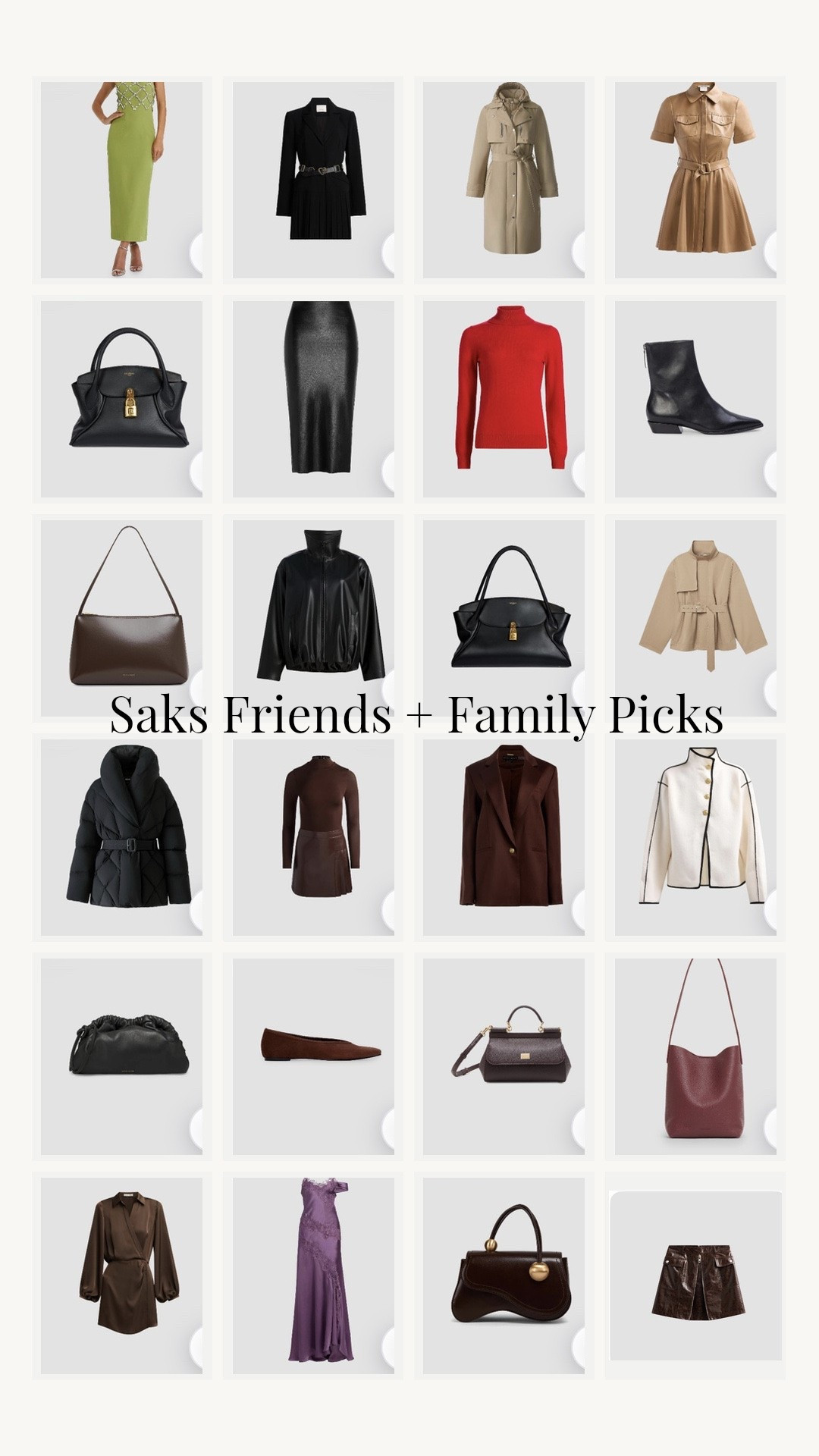 Saks Friends and Family Picks! 25% off and pieces that are rarely discounted!

#LTKSeasonal #LTKSaleAlert #LTKOver40