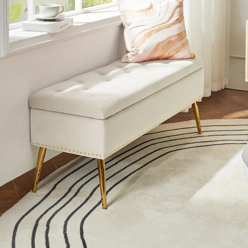 Kajana Upholstered Flip Top Storage Bench | Wayfair North America