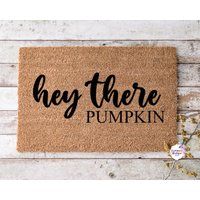 Fall Doormat, Welcome Fall, Hello Pumpkin, October Decoration, Pumpkin Spice, Coffee, Leaf, & Pumpki | Etsy (US)
