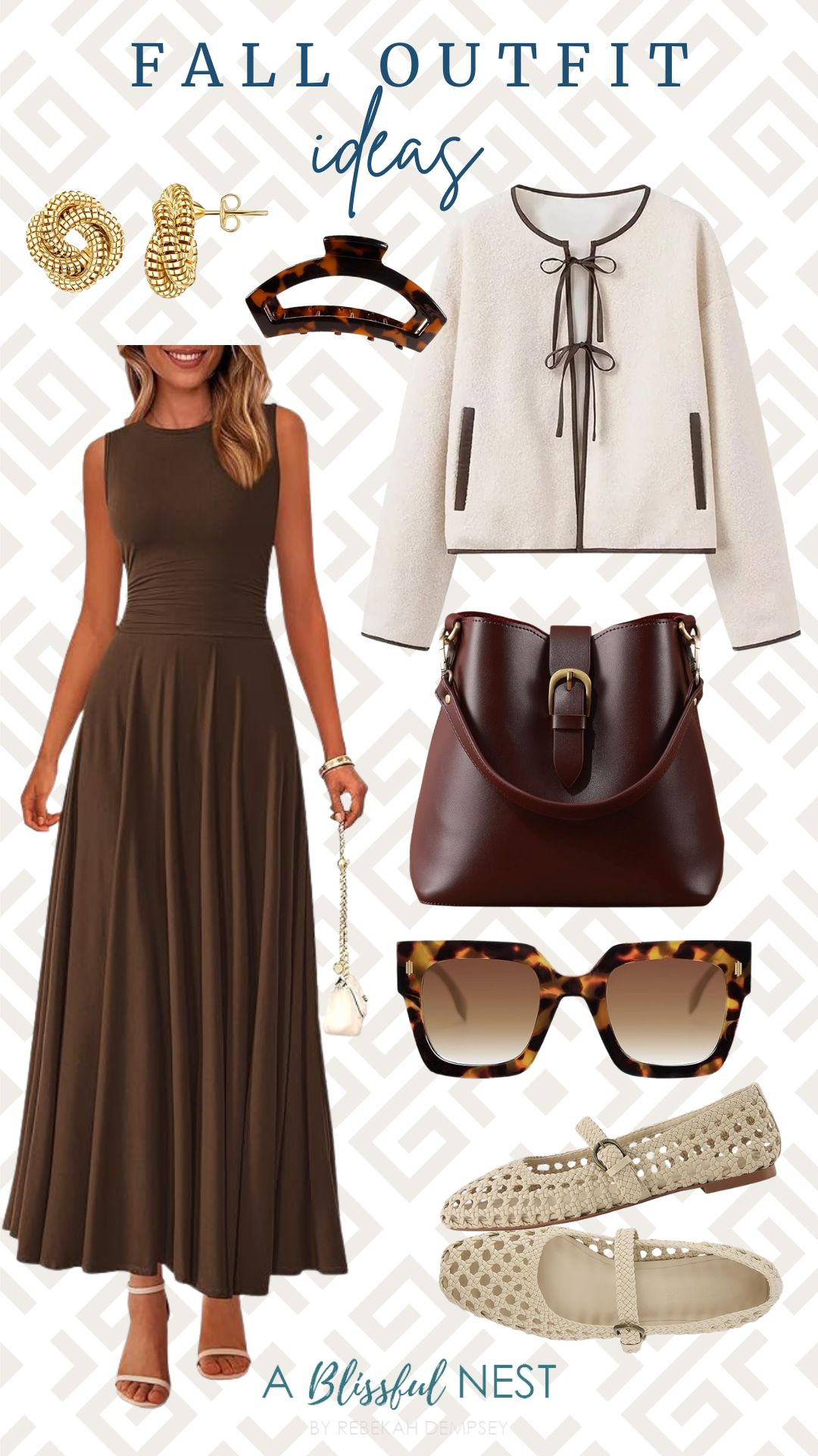 Fall dressing is easy with these versatile wardrobe staples. Tap to shop.

woven ballet flats, oversized square sunglasses, gold plated twisted knot earrings, hair clip, bucket vegan leather bag, bow tie front cardigan, coffee casual sleeveless maxi dress 

 #LTKootd #LTKSeasonal #LTKMidsize