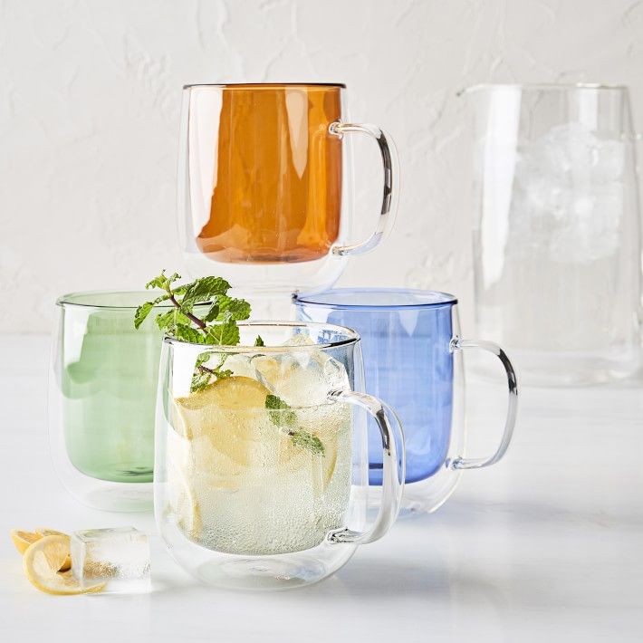 Double-Wall Glass Coffee Mugs | Williams-Sonoma