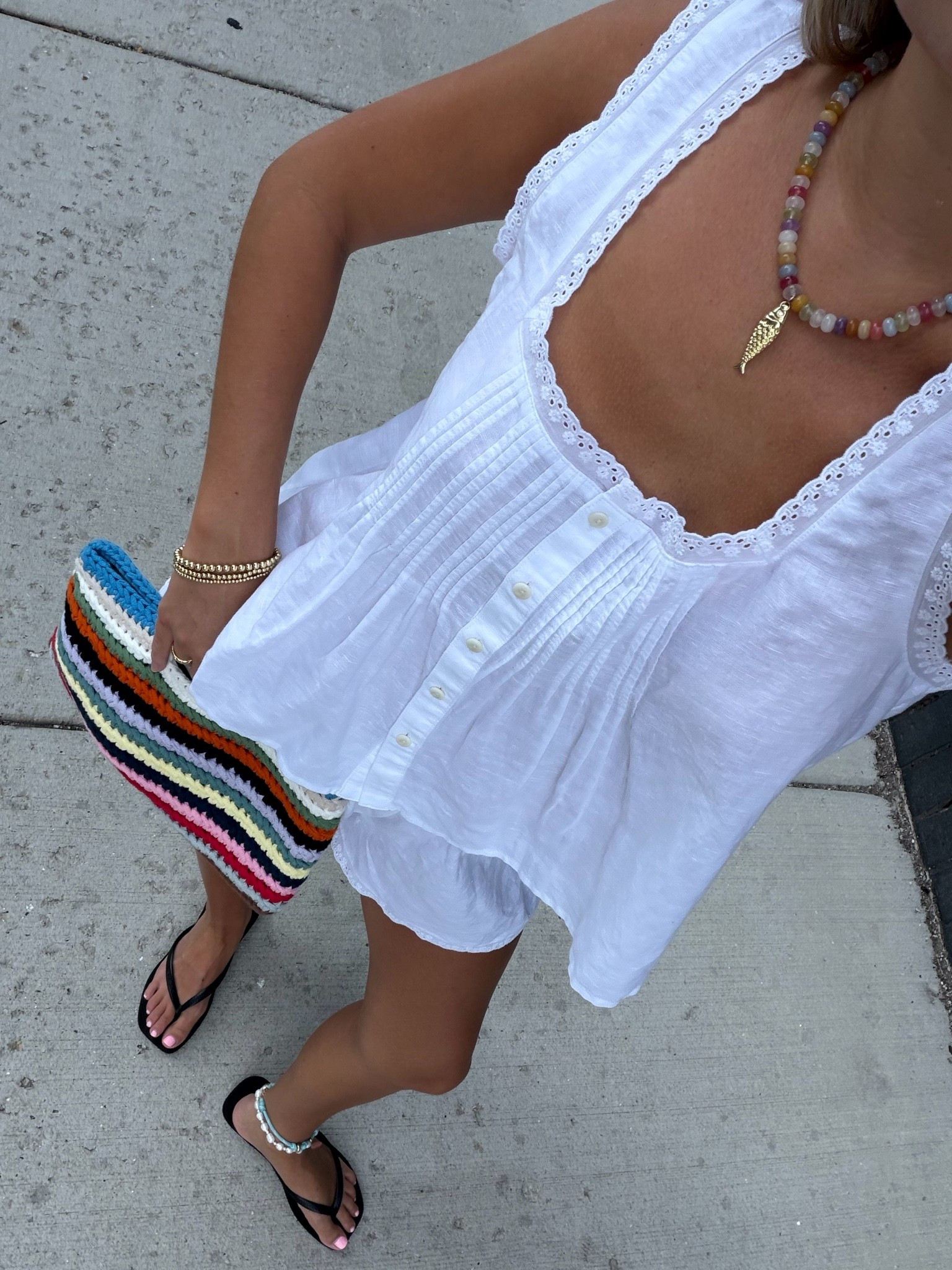 Wearing a small set but could’ve done XS!! Bag is crochet by sydney on IG and necklace is ALV jewels

#LTKootd #LTKSeasonal #LTKgrwm