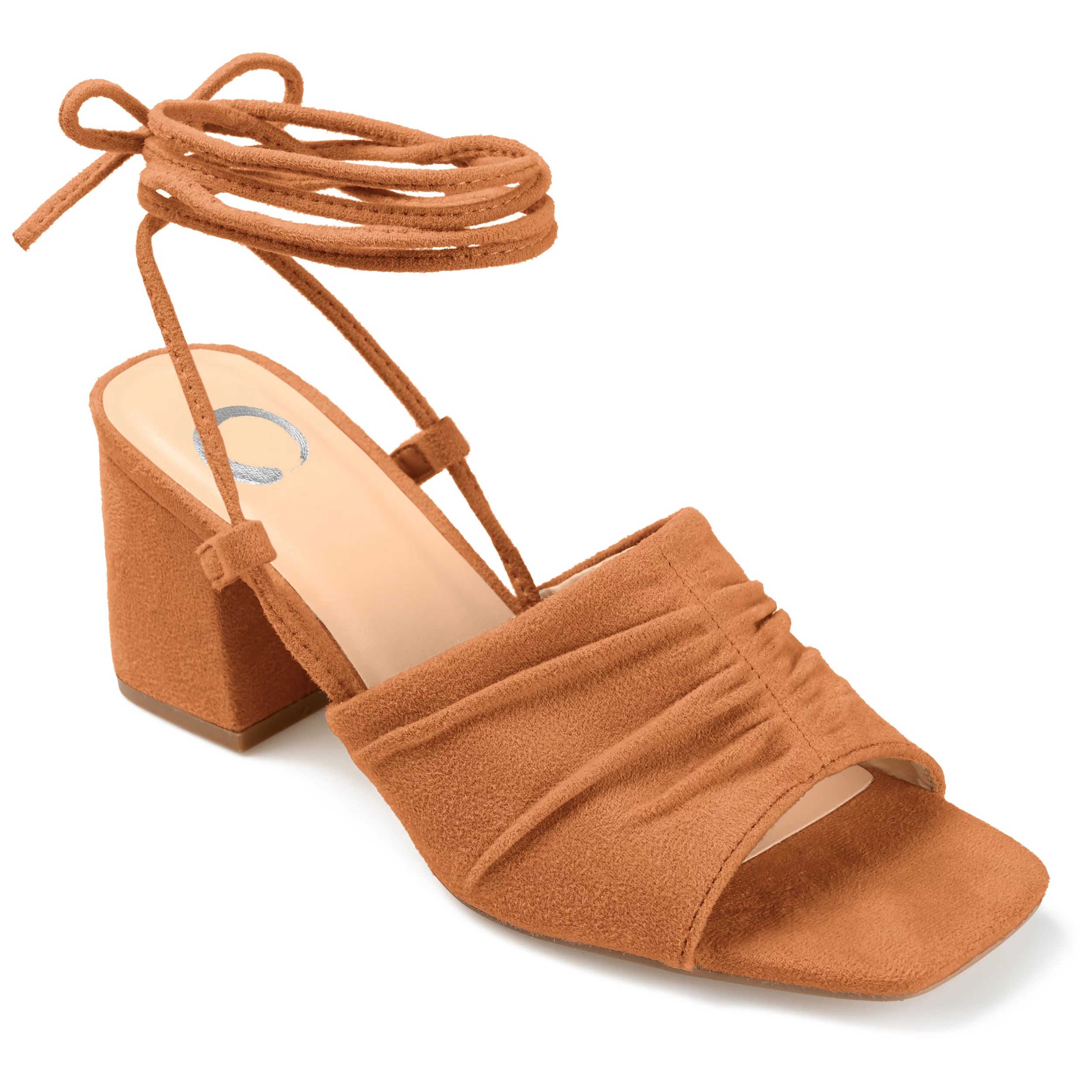 Journee Collection Womens Felisity Open Square Toe Block Heel Sandals | Walmart (US)