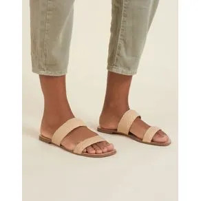 Rasteira Couro Duas Tiras | OffPremium (BR)