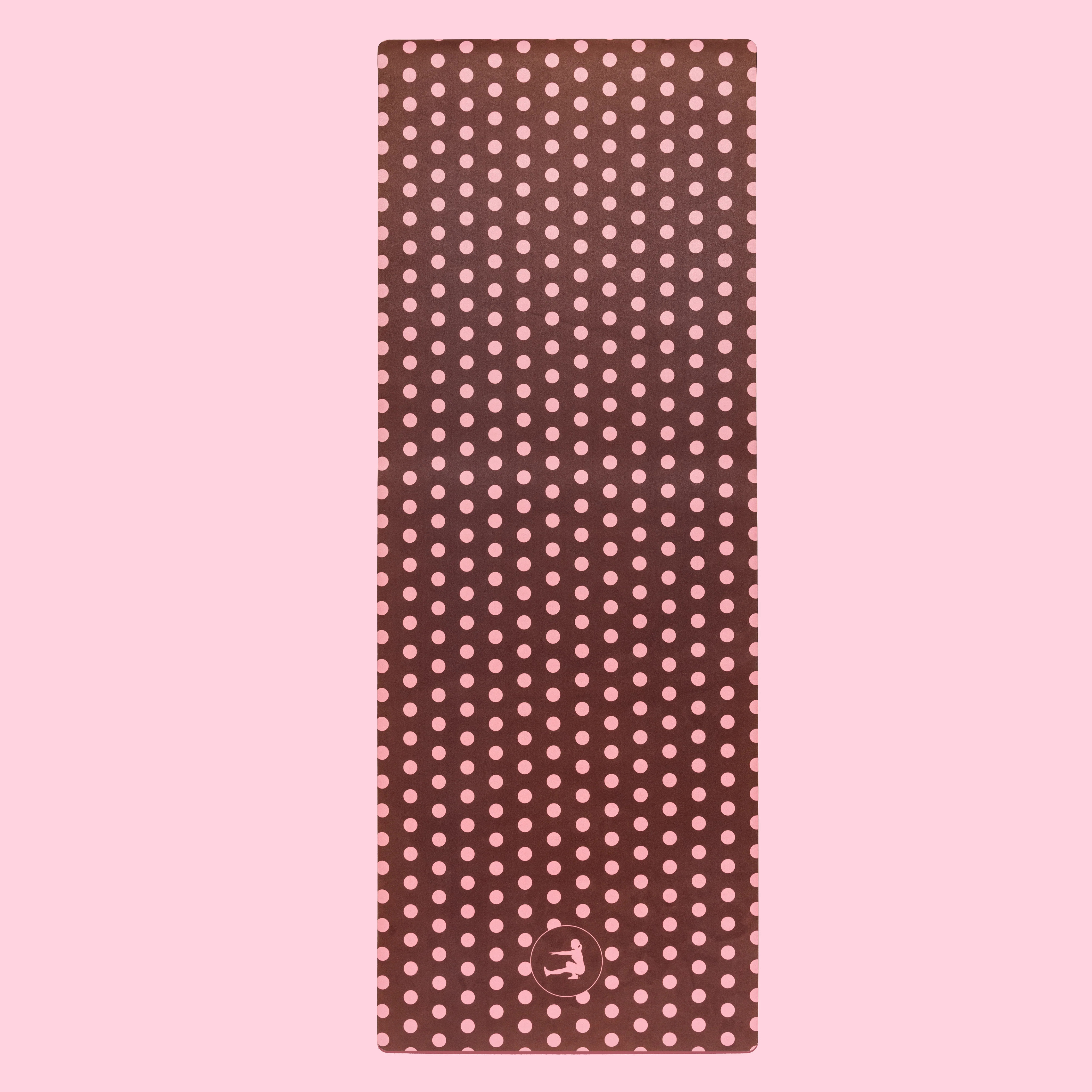 BROWN POLKA DOT WORKOUT MAT | SuzieB Fitness