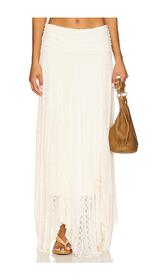 MORE TO COME Karina Maxi Skirt in Ivory. - size M | Revolve Clothing (Global)