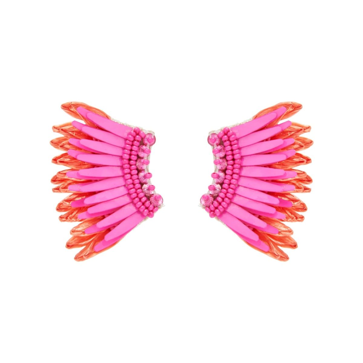 Raffia Mini Madelines Orange Pink | Wolf & Badger (US)