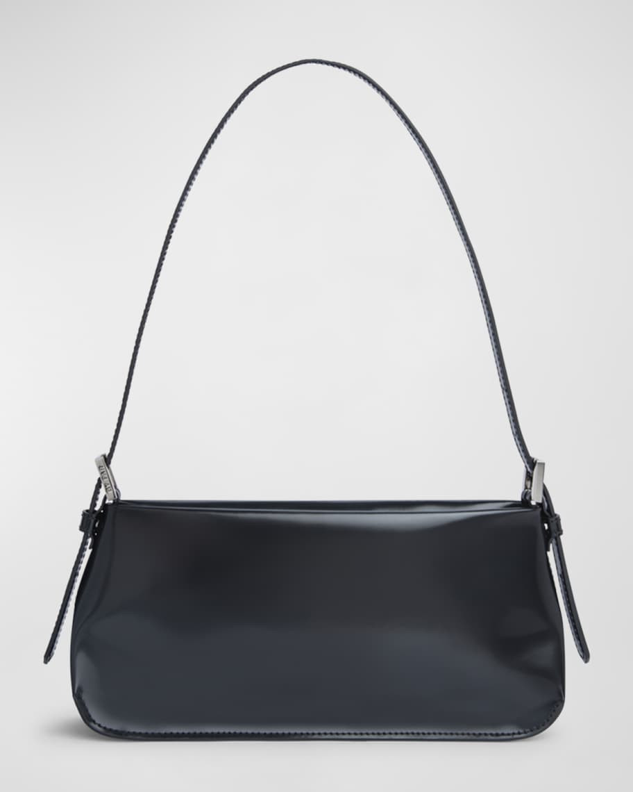 Dulce Long Semi-Patent Shoulder Bag | Neiman Marcus