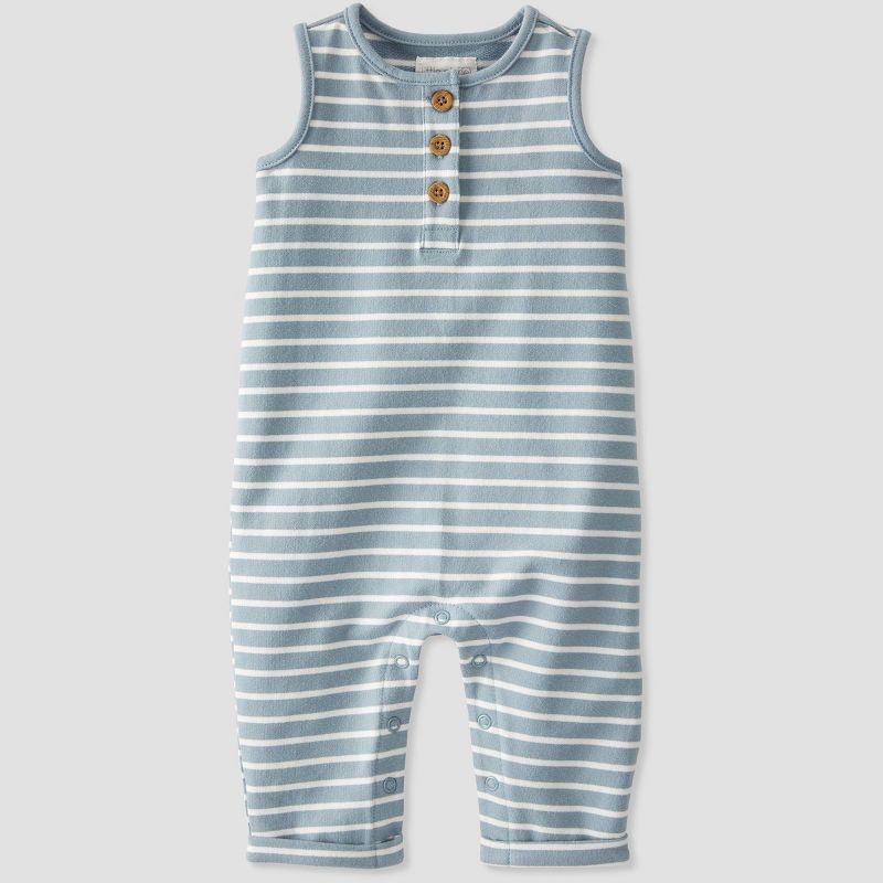 Baby Organic Cotton Jumpsuit - little planet by carter's Blue | Target