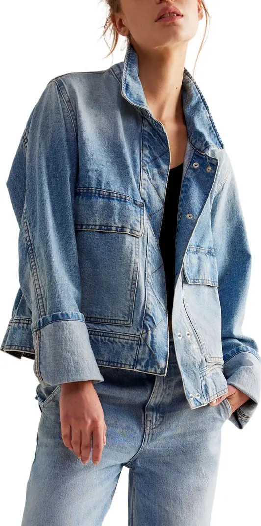 Free People Suzy Oversize Denim Jacket | Nordstrom | Nordstrom