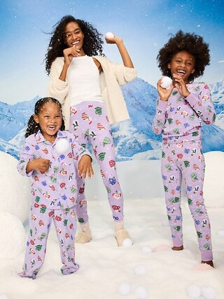 Printed Flannel Pajama Pant Set for Women | Old Navy (US)