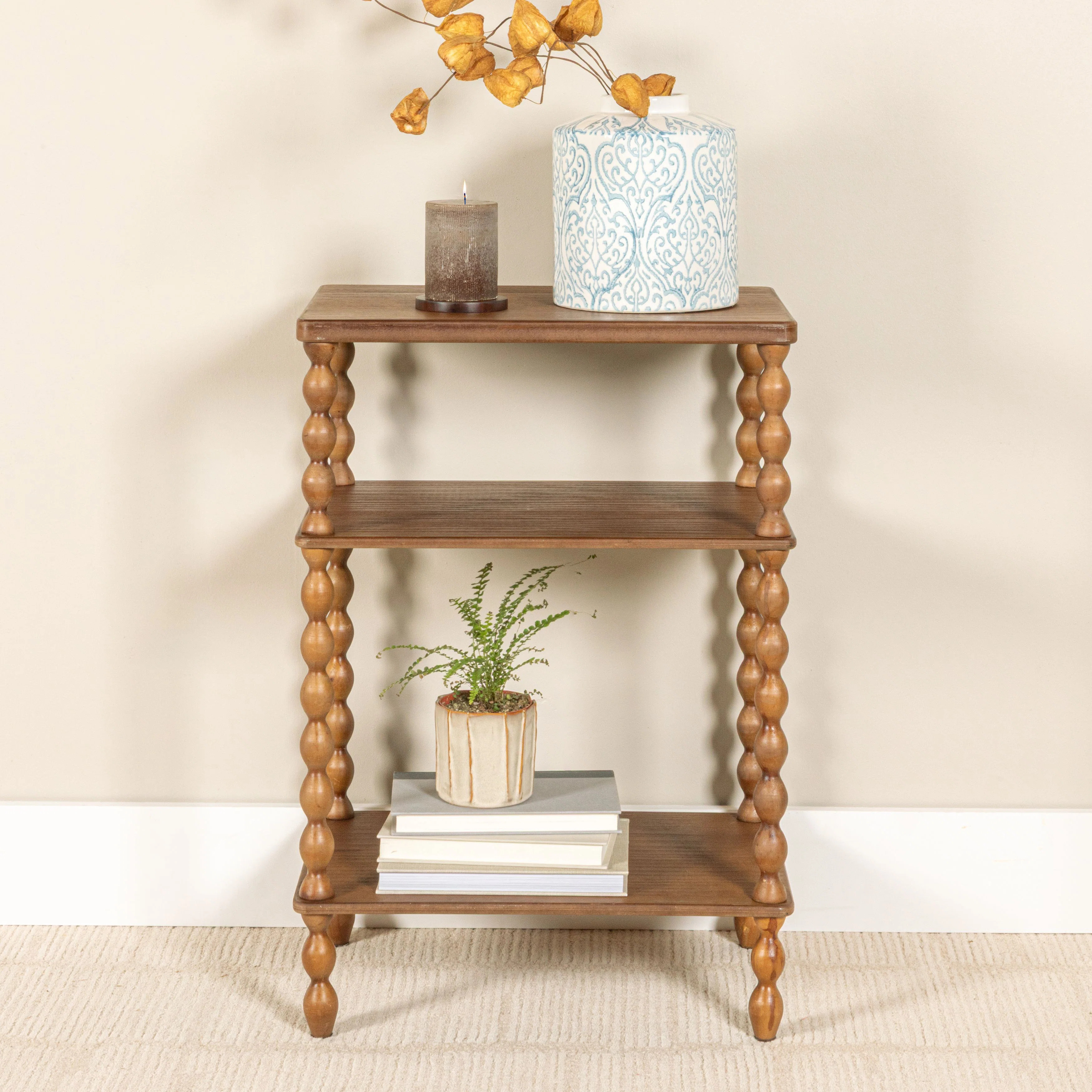 Belcara Bobbin Leg Rectangle Wood Accent Table | Wayfair North America