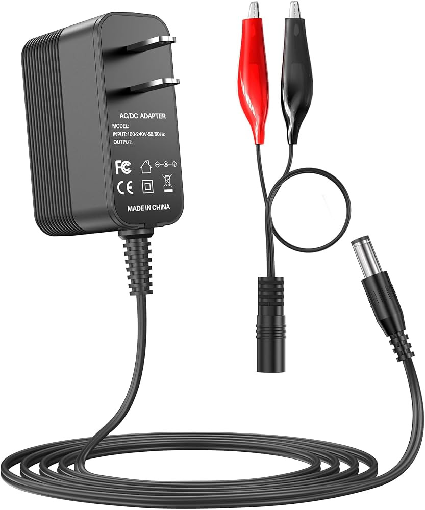 14.6V 2A LiFePO4 Battery Charger for 12V LiFePO4 Battery with Dual Alligator Clips Connector Powe... | Amazon (US)