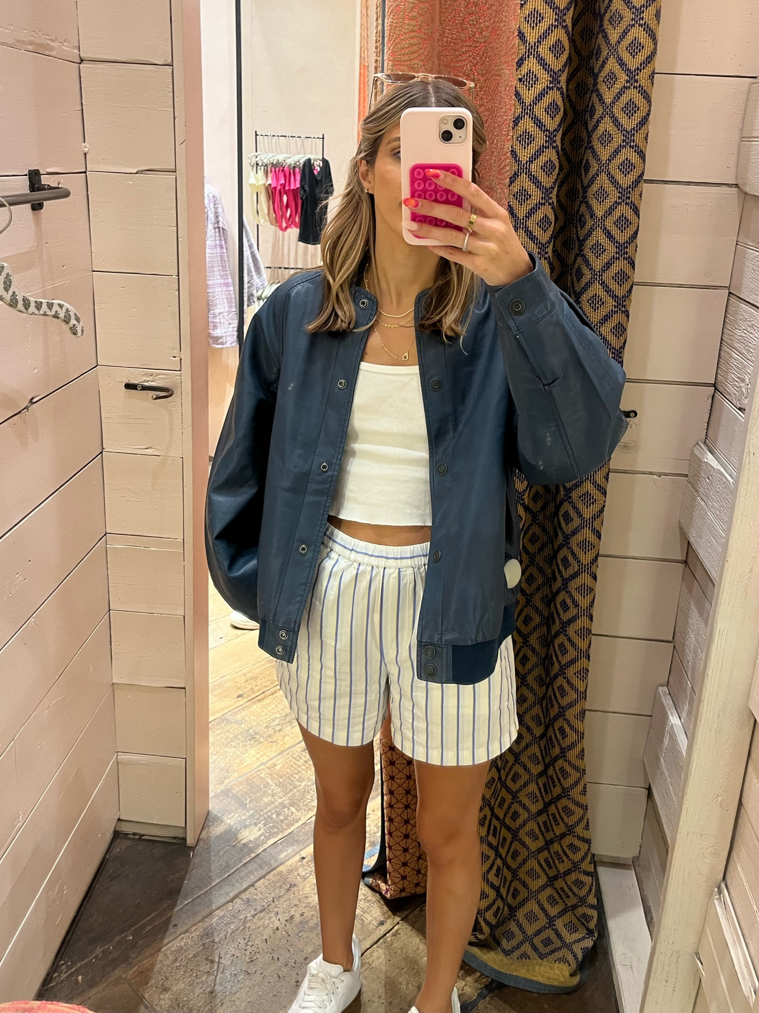 Obsessed with this boxer short trend and I found the perfect jacket to match it! The blue color of this bomber jacket is stunning! Perfect piece for upcoming fall

#LTKFind #LTKSeasonal #LTKSale