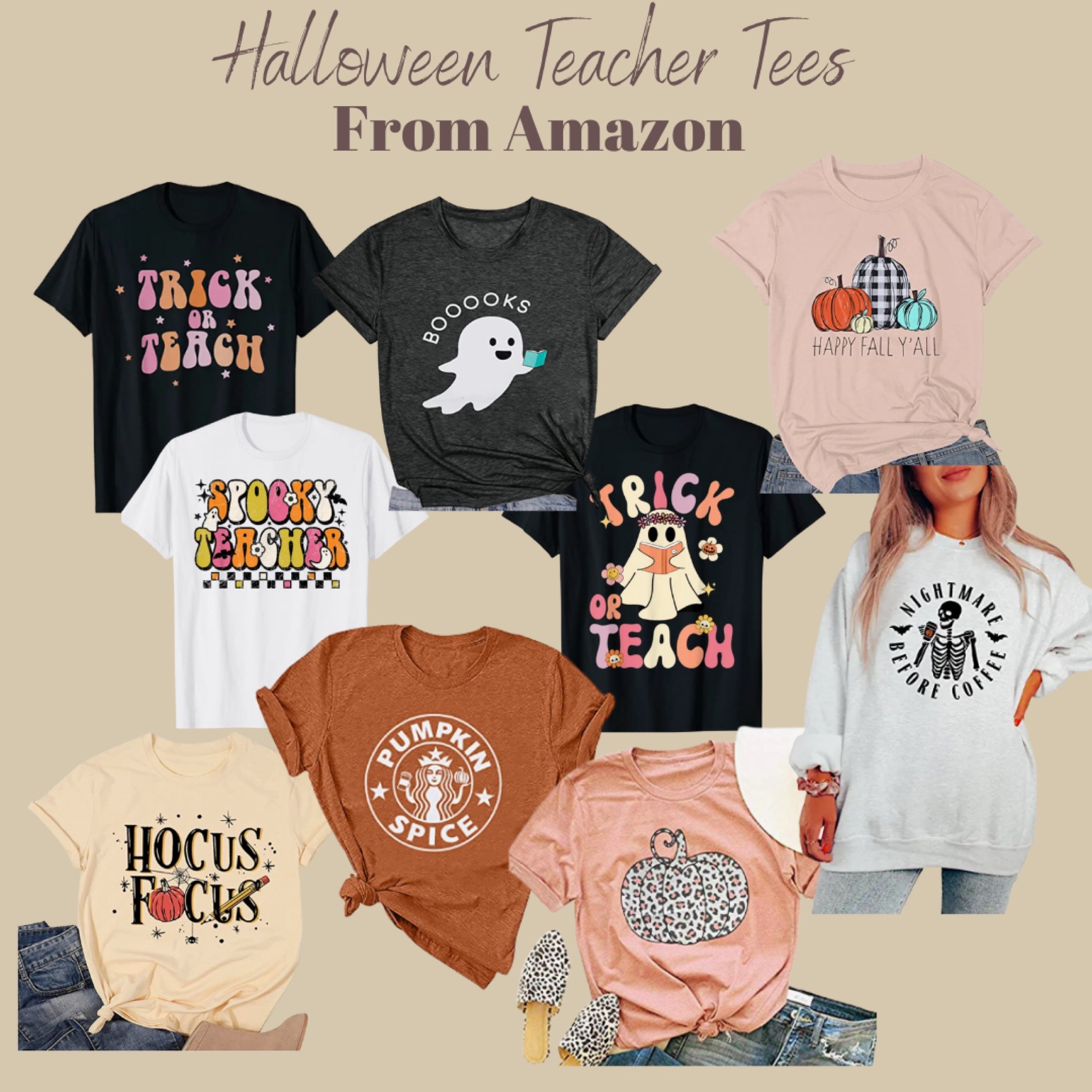 Halloween Teacher Tees from Amazon! 

#LTKHalloween #LTKunder50 #LTKSeasonal