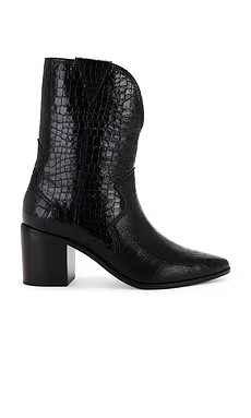 Kaanas Vera Cowboy Bootie in Black from Revolve.com | Revolve Clothing (Global)