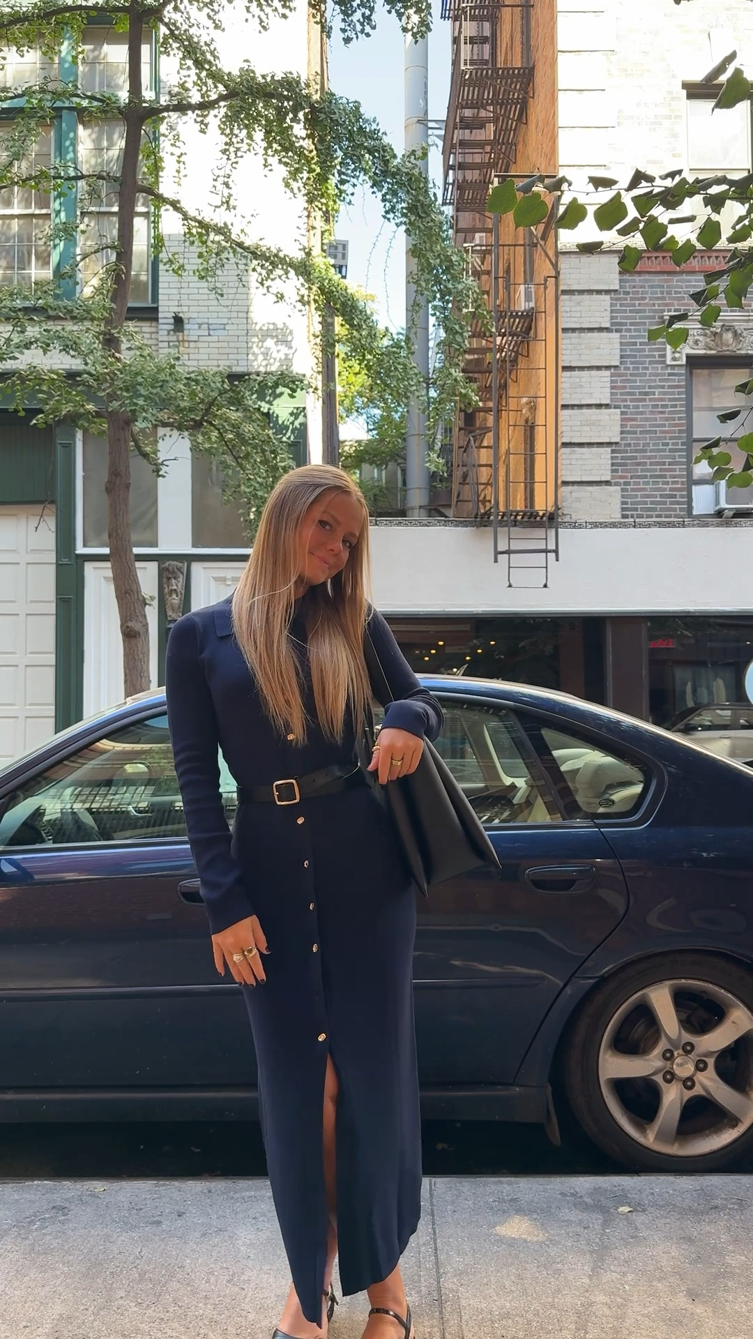 Fall office outfit! 

Long Sleeve Button Knit Maxi Dress - Navy, size XS 

 #LTKFindsUnder100 #LTKStyleTip #LTKWorkwear