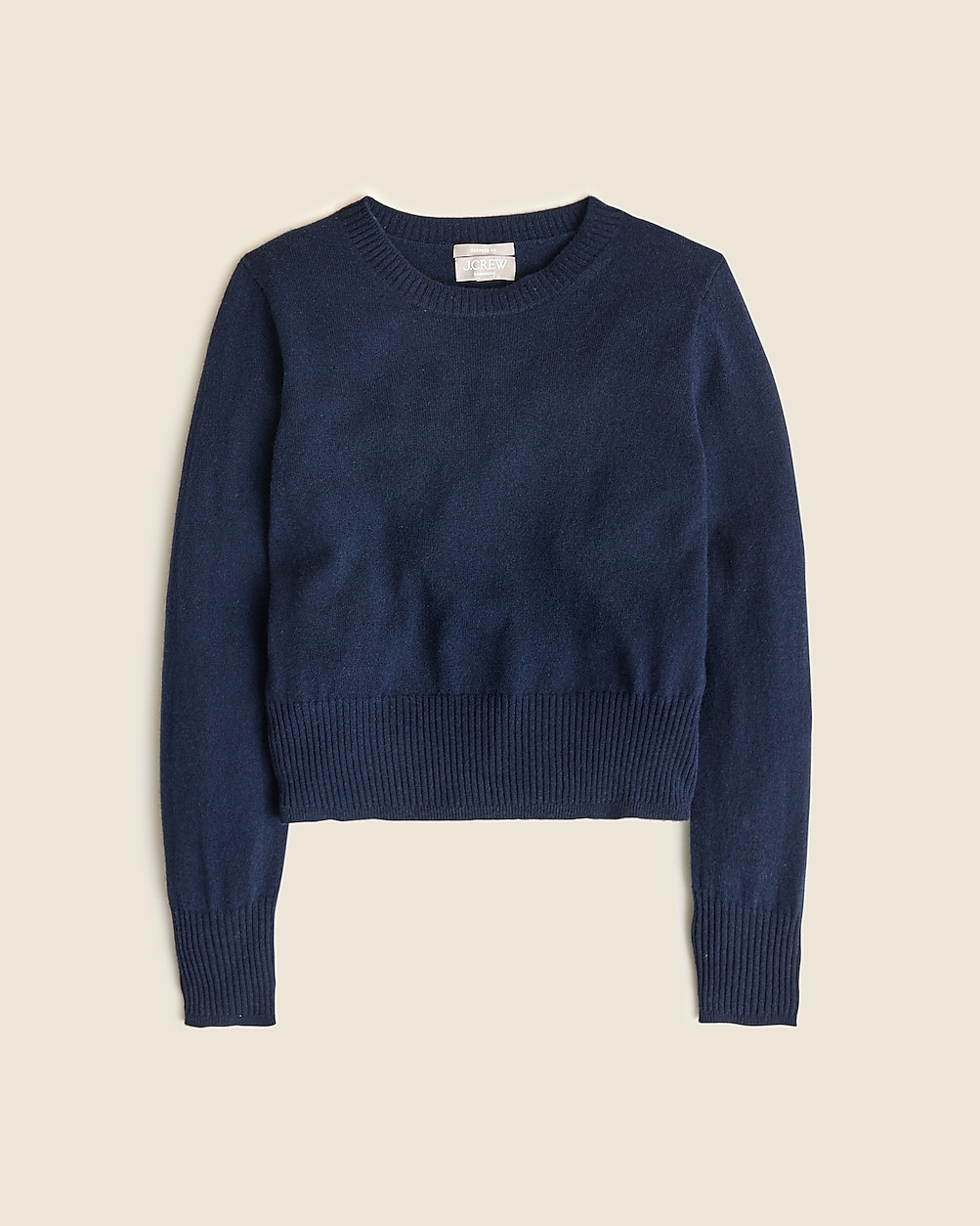 Cashmere shrunken crewneck sweater | J. Crew US