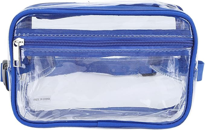 Clear Sling Bag Waterproof Large Capacity Adjustable Strap Transparent PVC Chest Waist Pack for S... | Amazon (US)