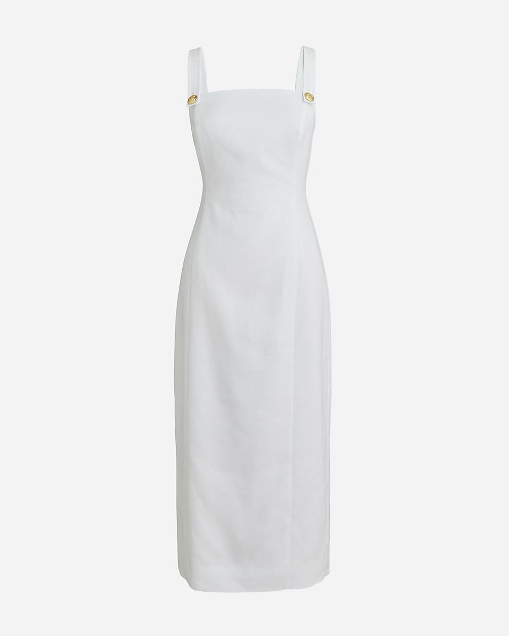 Stretch linen-blend sheath dress | J. Crew US