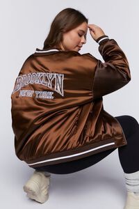 Plus Size Brooklyn New York Bomber Jacket | Forever 21 (US)