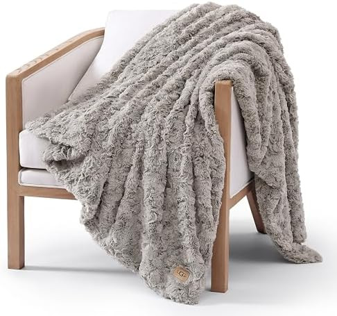 UGG Adalee Faux Fur Throw Blanket Luxury Lightweight Cozy Soft Throw for Couch Bed or Chair Hypoa... | Amazon (US)