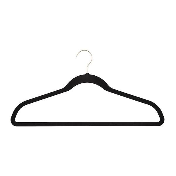 Non-Slip Velvet Shirt Hanger Slate Pkg/10 | The Container Store