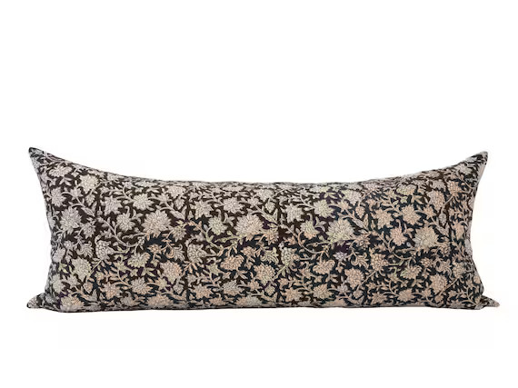 TUULA  14x36 Floral Long Lumbar Pillow Cover Oversized - Etsy | Etsy (US)