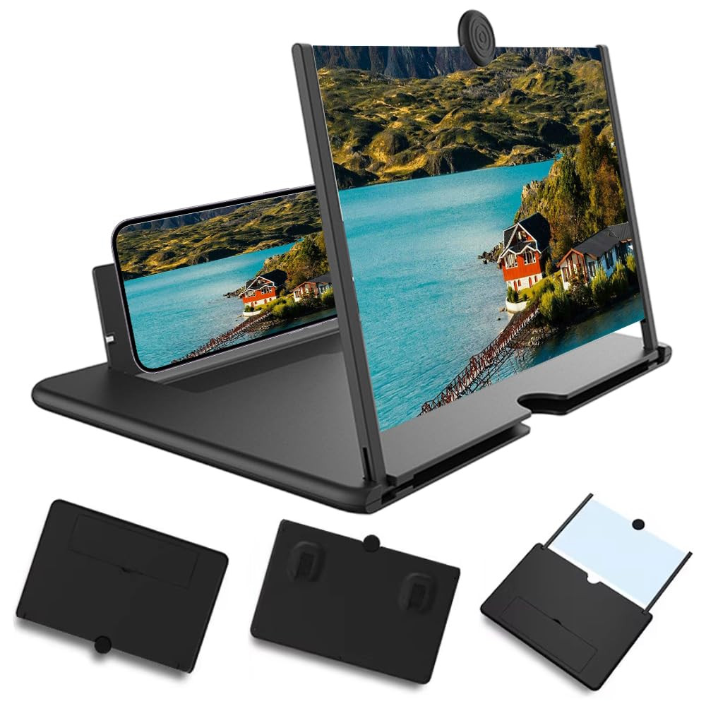 Mobile Phone Magnifier Screen, 3D HD Magnifying Projector Screen Enlarger for Movies Videos and G... | Amazon (US)