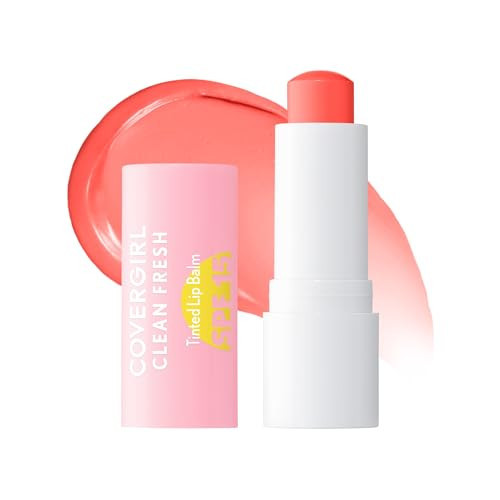 COVERGIRL Clean Fresh Tinted Lip Balm SPF 15-20 - Orange You A Cutie, with Mineral Sunscreen, Moisturizing, Vegan Formula, 0.14oz | Amazon (US)