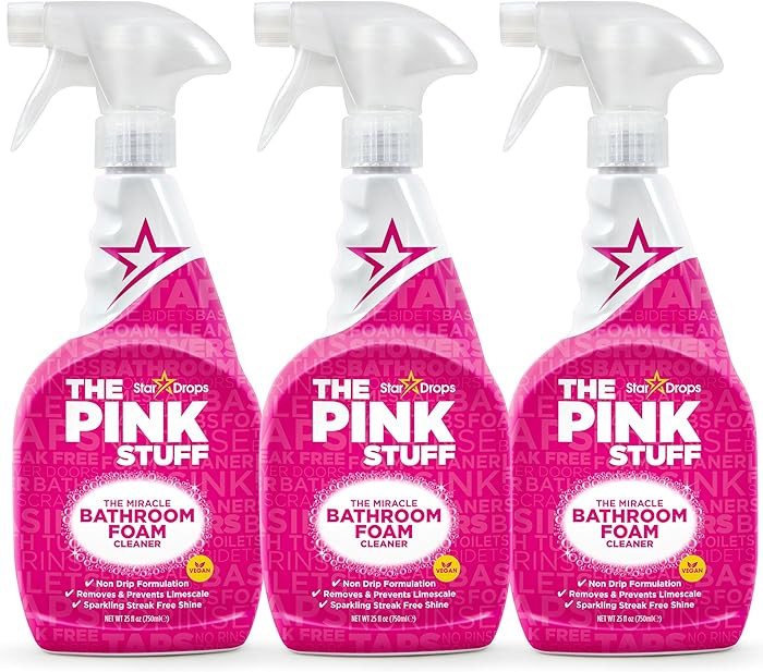 Stardrops - The Pink Stuff - The Miracle Bathroom Foam Cleaner 750ml 3-Pack Bundle (3 Bathroom Fo... | Amazon (US)