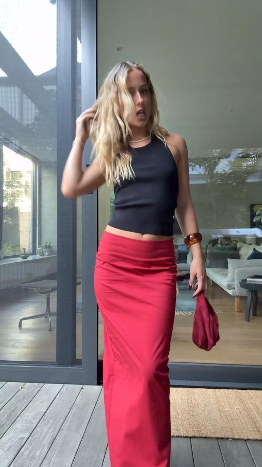 Cutest black and red outfit!! 🍒 wearing both size au 6 in top and skirt! 

#LTKstyletip #LTKaustralia #LTKautumn