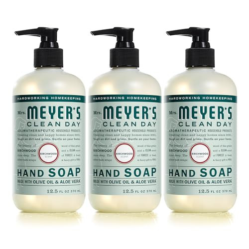 MRS. MEYER'S CLEAN DAY Liquid Hand Soap, Birchwood Scent, 12.5 fl oz (Pack of 3) | Amazon (US)
