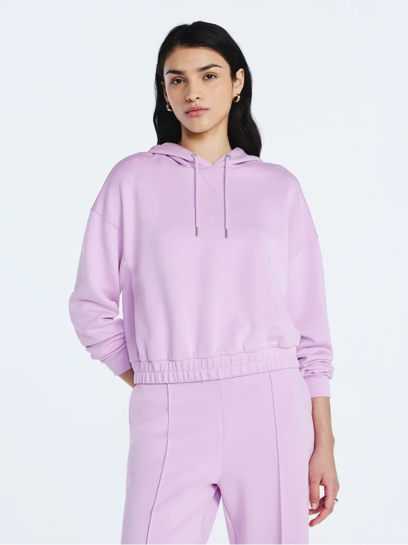 Scoop Women's and Women's Plus New Scubaknit Pullover Hoodie, Sizes XS-4X | Walmart (US)