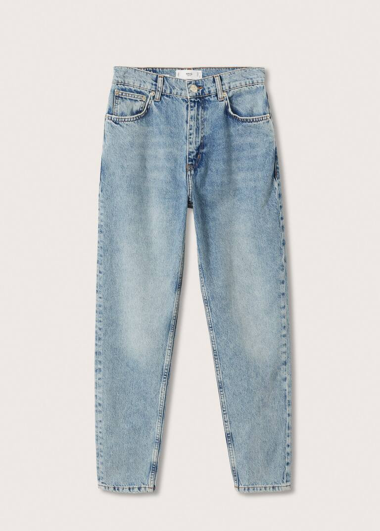 High waist straight jeans | MANGO (UK)