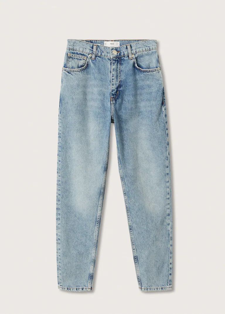 High waist straight jeans | MANGO (UK)
