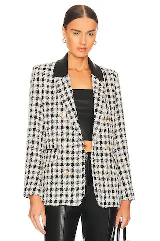 Generation Love Cassidy Blazer in Black & White Houndstooth from Revolve.com | Revolve Clothing (Global)