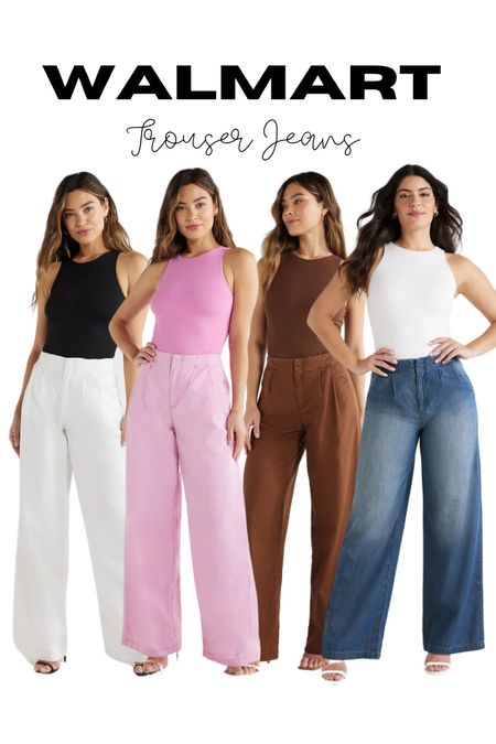 #WalmartPartner loving these Sophia Vergara trouser jeans from Walmart! Love the lightweight fit, and color options! #WalmartFashion @walmartfashion 

#LTKFindsUnder50 #LTKOver40 #LTKStyleTip