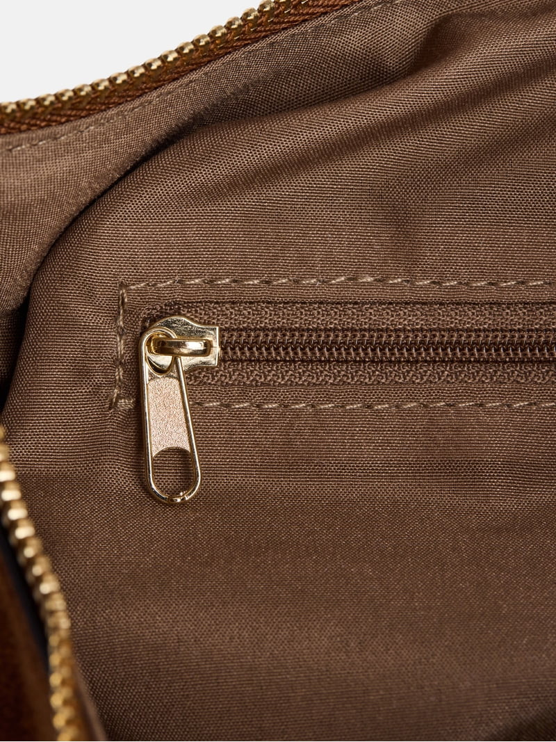Scenario Women's Top Zipper Shoulder Bag, Cognac | Walmart (US)