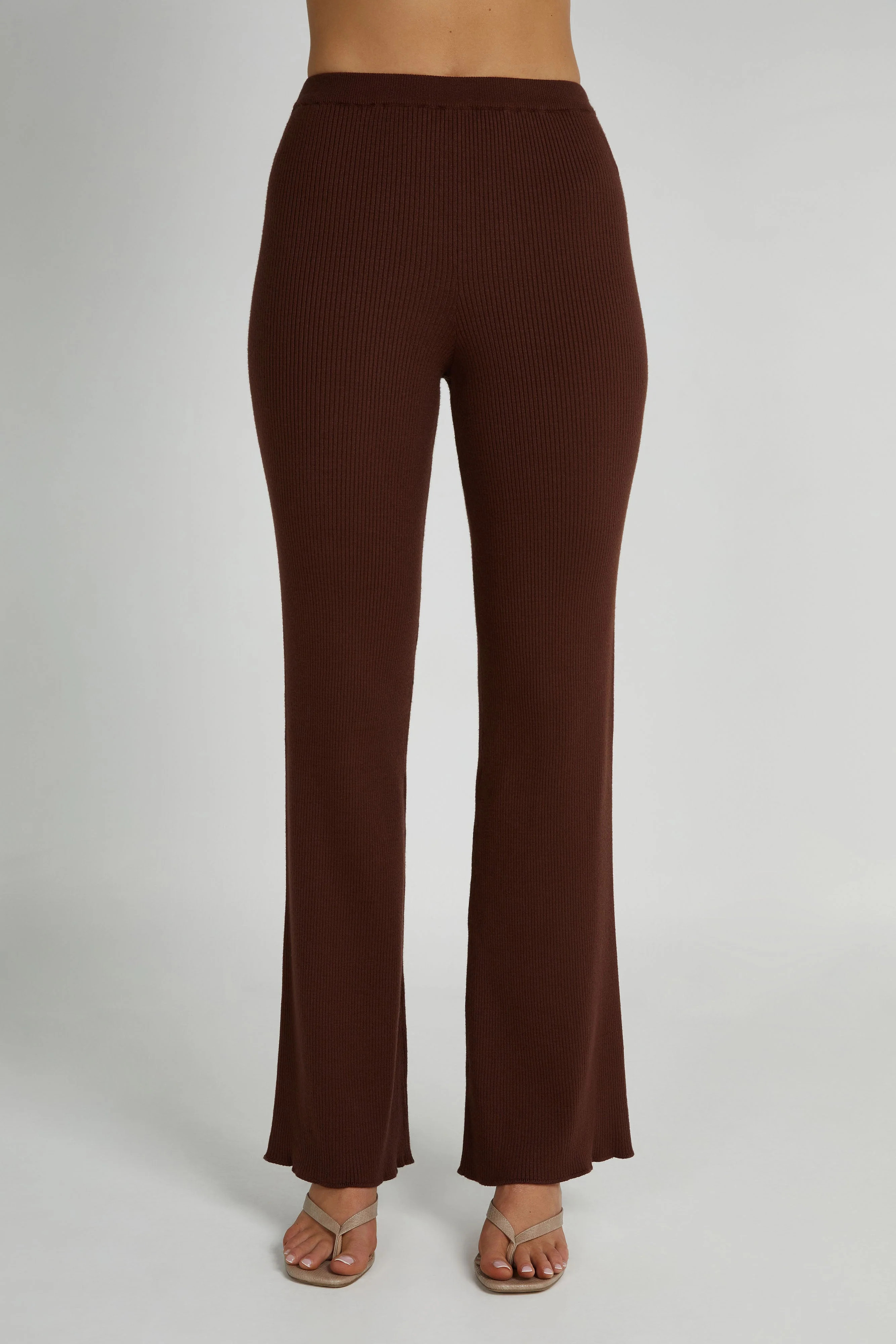 Jovie Knit Pants - Hazelnut | MESHKI US