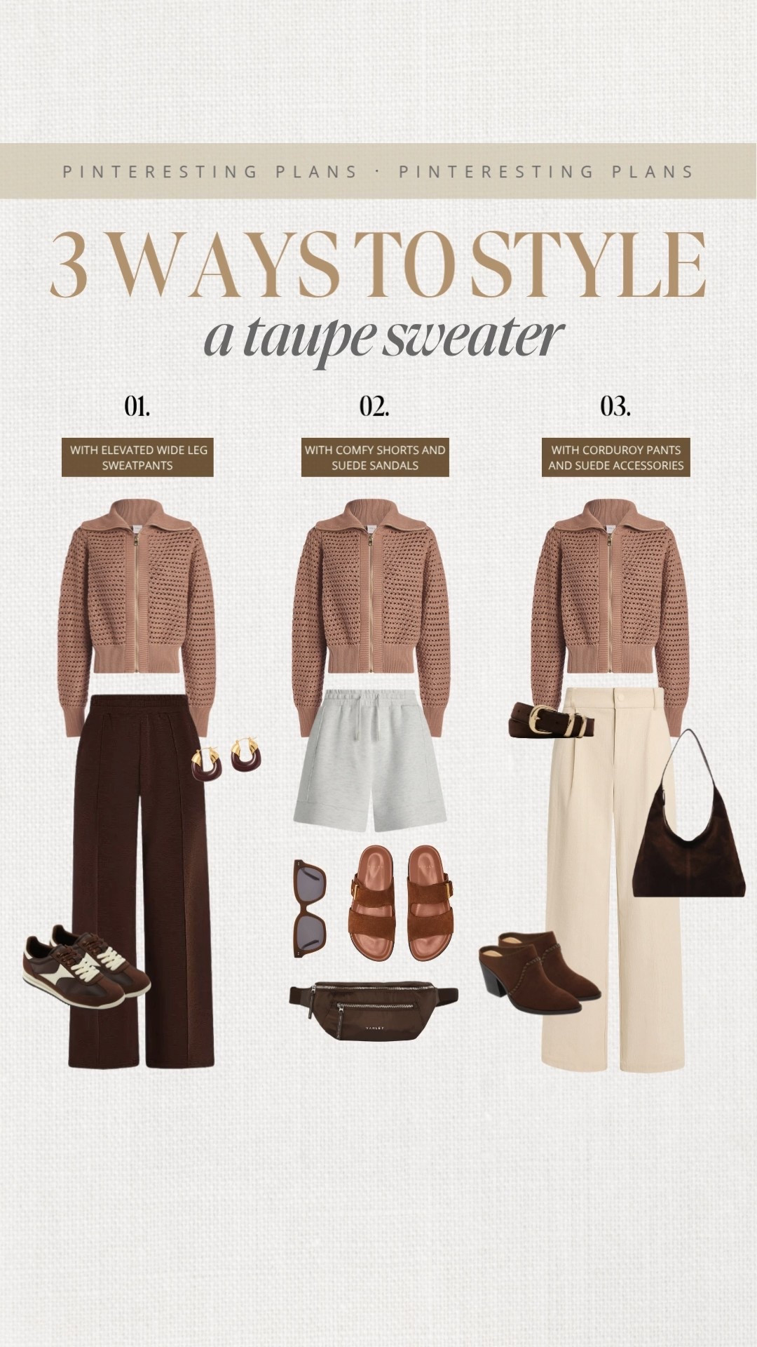 Three ways to style a taupe sweater 🙌🏻🙌🏻

 Fall  style, fall fashion, casual style, fall cozy style, fall workwear 

#LTKSeasonal #LTKWorkwear #LTKStyleTip