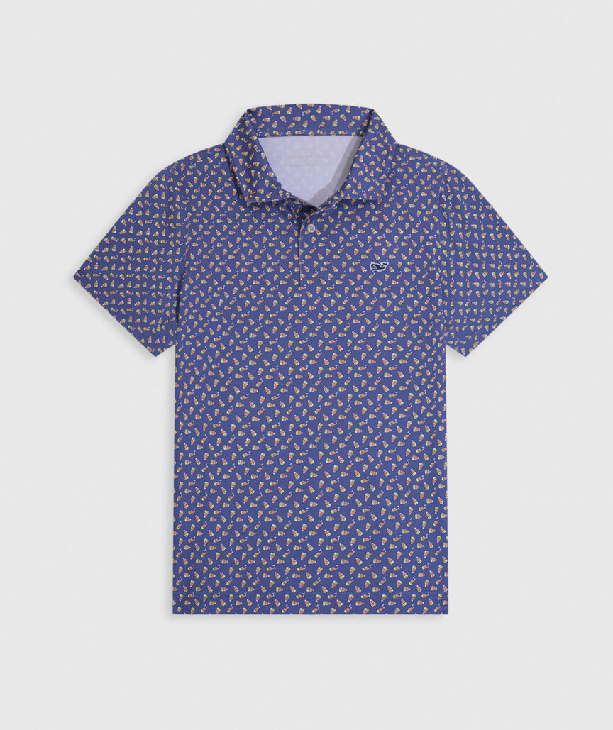 OUTLET Boys' Performance Candy Corn Polo | vineyard vines