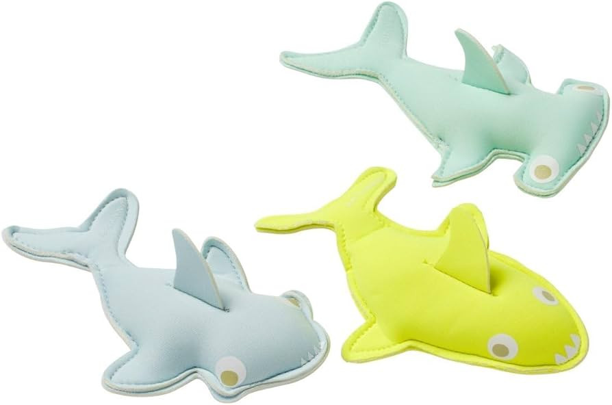 Sunnylife Dive Buddies | Salty The Shark Aqua Neon Yellow | Amazon (US)
