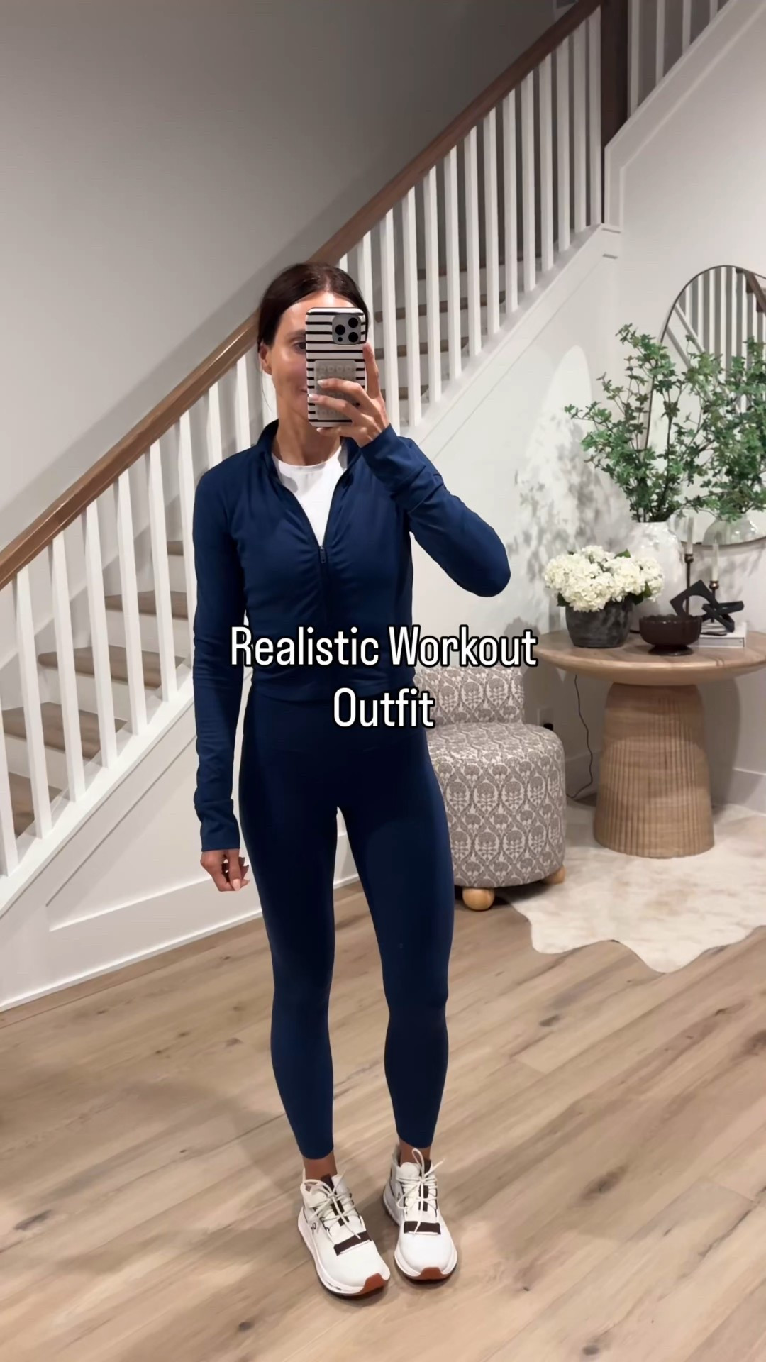 Realistic workout outfits - I’m wearing S in leggings and jacket. And XS in tank 

#LTKOver40 #LTKSaleAlert #LTKActive